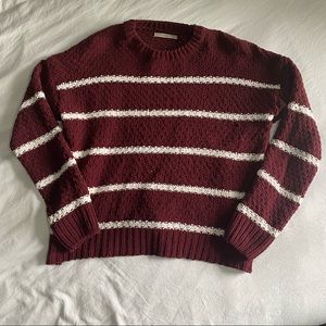 Active USA Maroon striped top